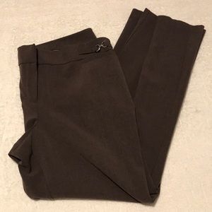 NWT New York & Company brown stretch straight leg dress pants Size 18